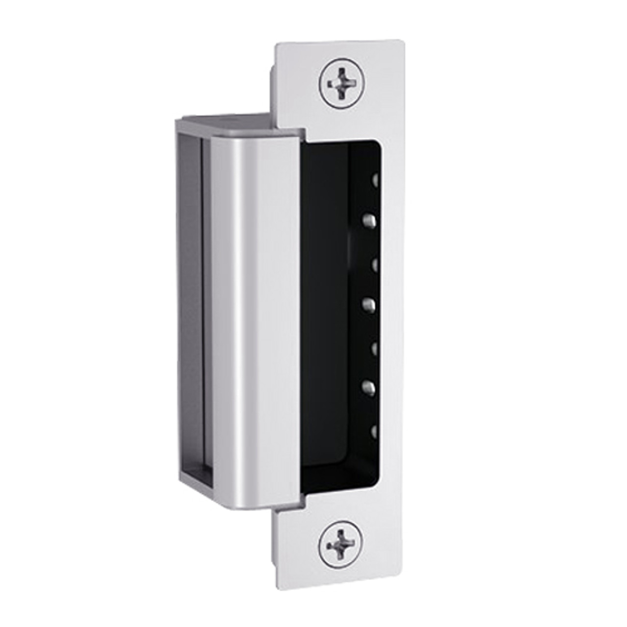 1600-CS-DLMS-629 Hes 1600 Series Dynamic Complete Low Profile Electric Strike for Latchbolt and Deadbolt Lock with Dual Lock Monitor & Strike Monitor in Bright Stainless Steel