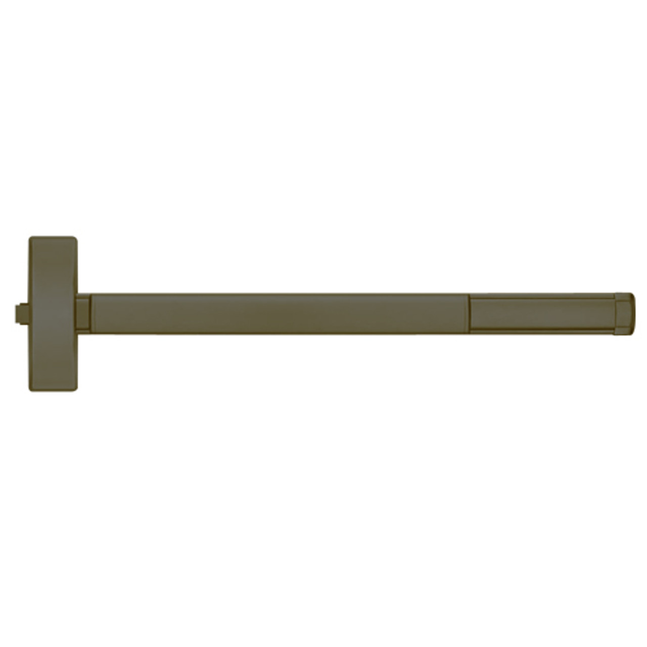 2103CD-613-36 PHI 2100 Series Non Fire Rated Apex Rim Exit Device Prepped for Key Retracts Latchbolt with Cylinder Dogging in Oil Rubbed Bronze Finish