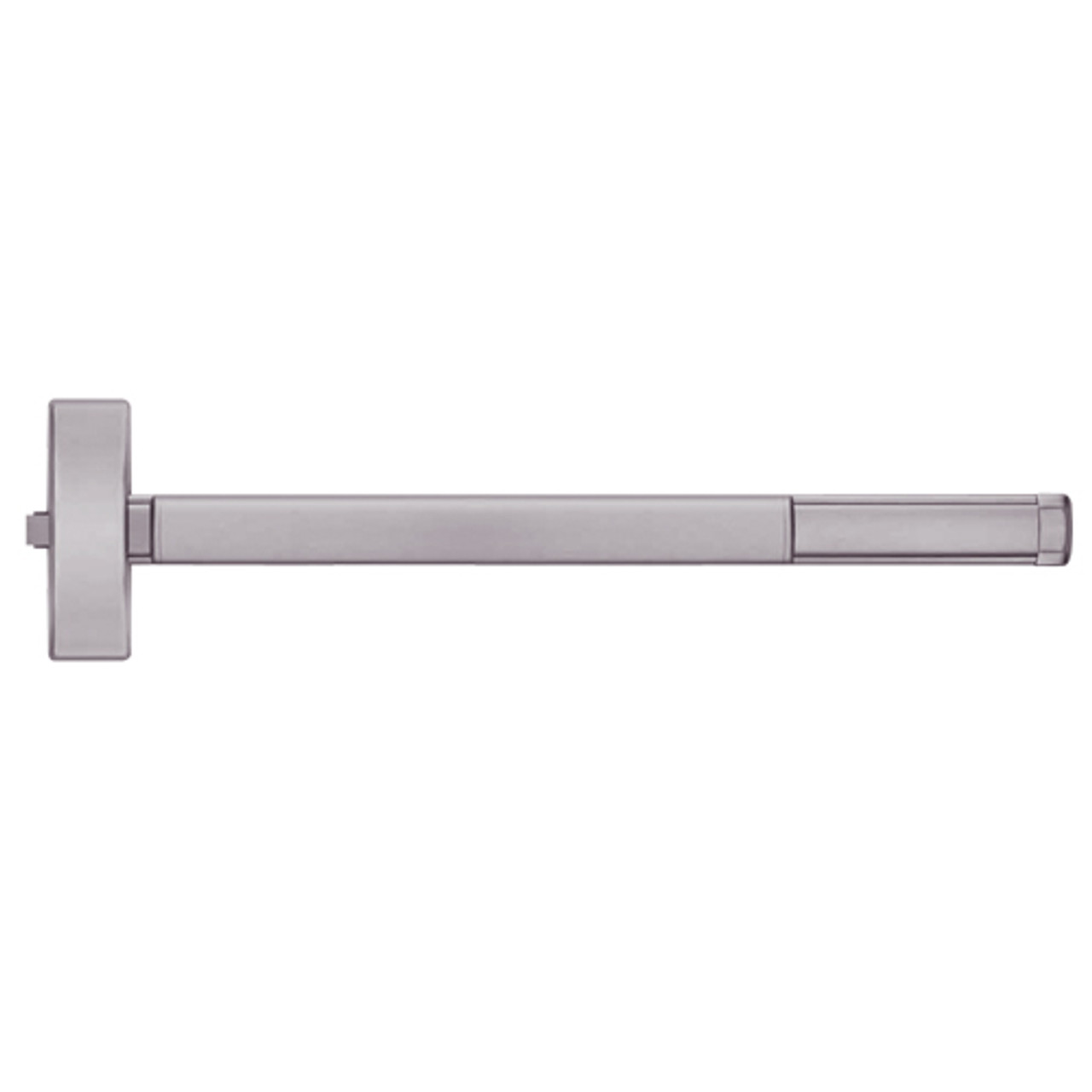 2114CD-630-36 PHI 2100 Series Non Fire Rated Apex Rim Exit Device Prepped for Lever-Knob Always Active with Cylinder Dogging in Satin Stainless Steel Finish