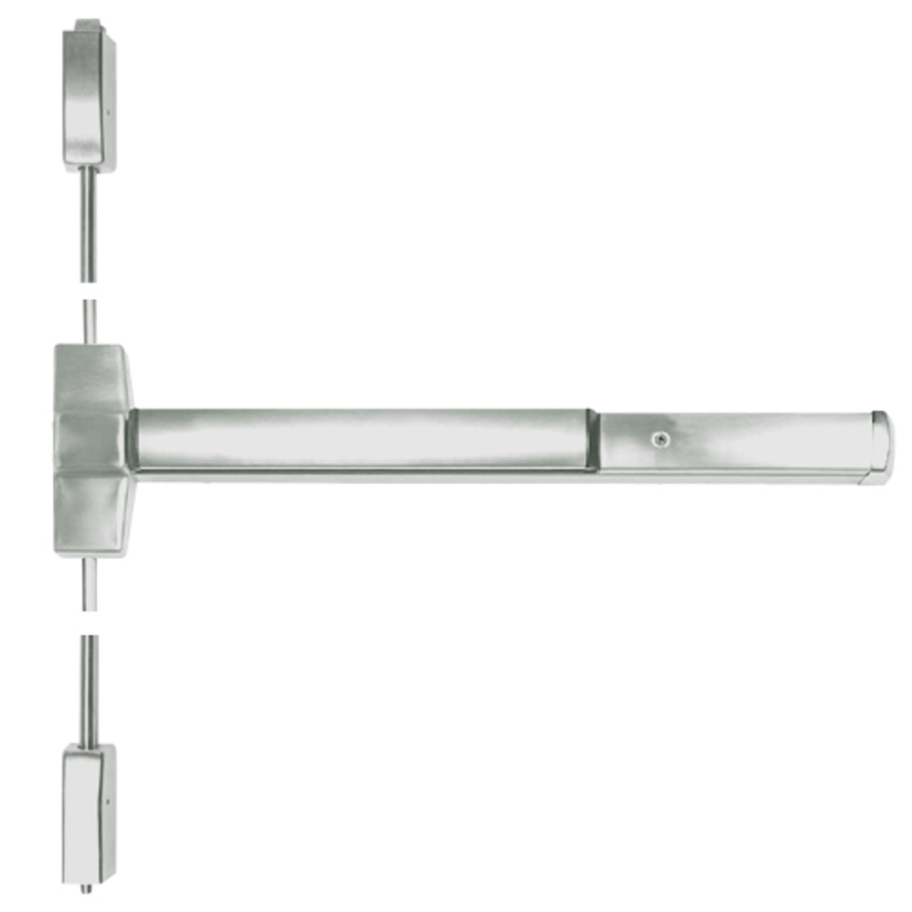 ED5400-619 Corbin ED5400 Series Non Fire Rated Vertical Rod Exit Device in Satin Nickel Finish