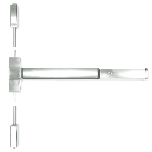 ED5470-618-W048 Corbin ED5400 Series Non Fire Rated Vertical Rod Exit Device in Bright Nickel Finish