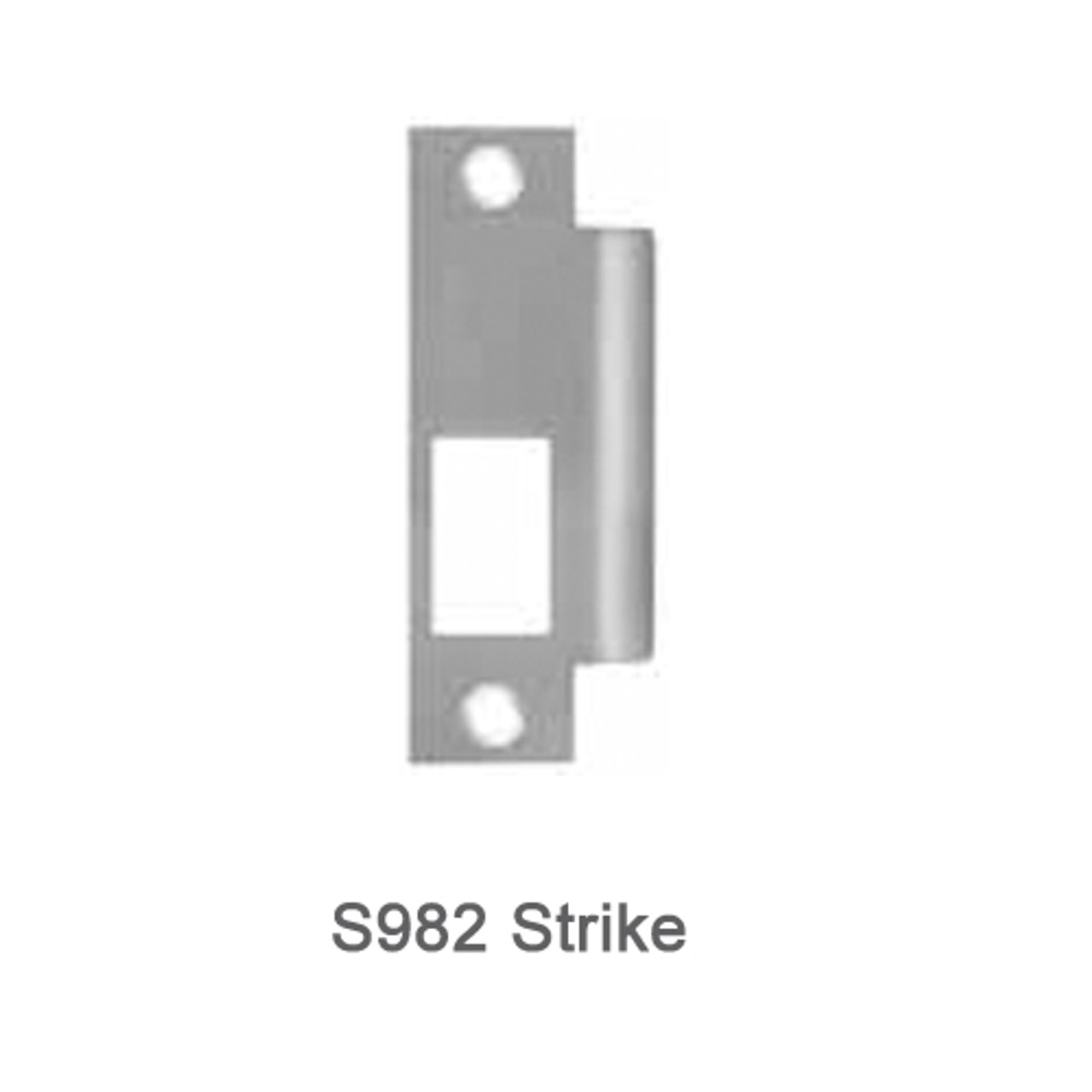 2301-LHR-605-36 PHI 2300 Series Non Fire Rated Apex Mortise Exit Device Prepped for Cover Plate in Bright Brass