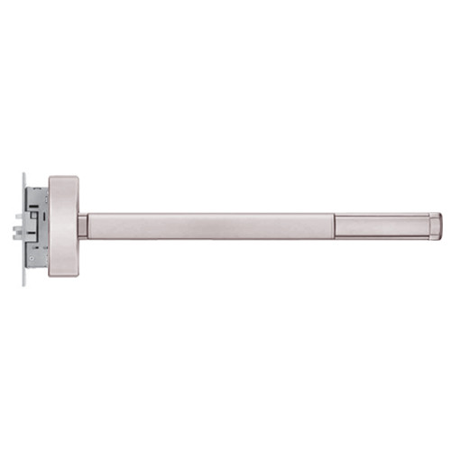 FL2302-LHR-628-48 PHI 2300 Series Fire Rated Apex Mortise Exit Device Prepped for Dummy Trim in Satin Aluminum Finish