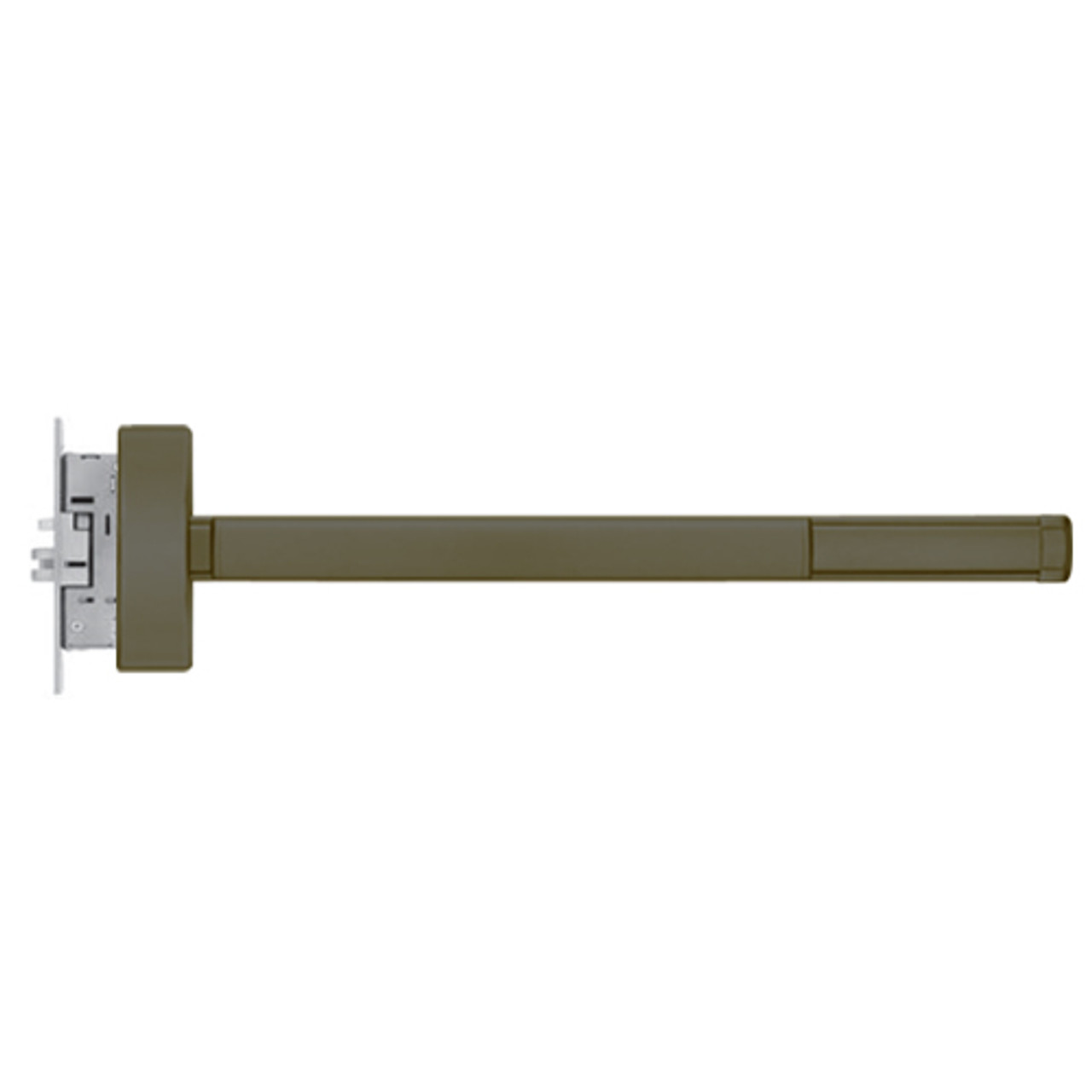 2314CD-LHR-613-48 PHI 2300 Series Non Fire Rated Apex Mortise Exit Device Prepped for Lever-Knob Always Active with Cylinder Dogging in Oil Rubbed Bronze Finish