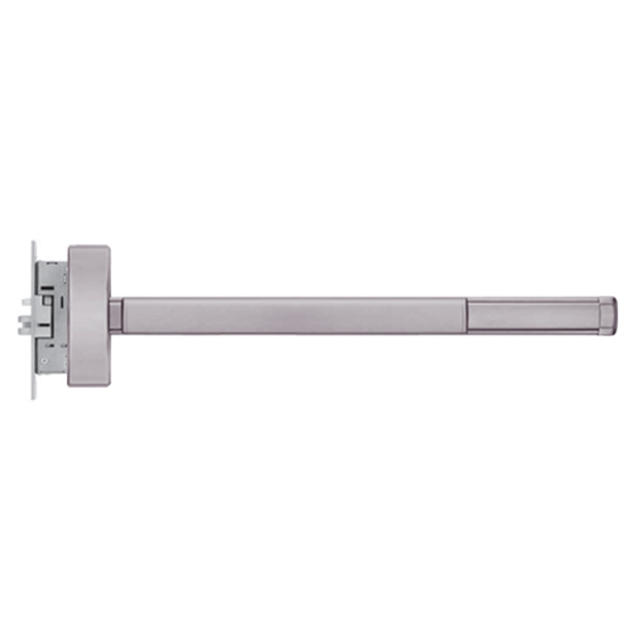 2314-RHR-630-36 PHI 2300 Series Non Fire Rated Apex Mortise Exit Device Prepped for Lever-Knob Always Active in Satin Stainless Steel Finish