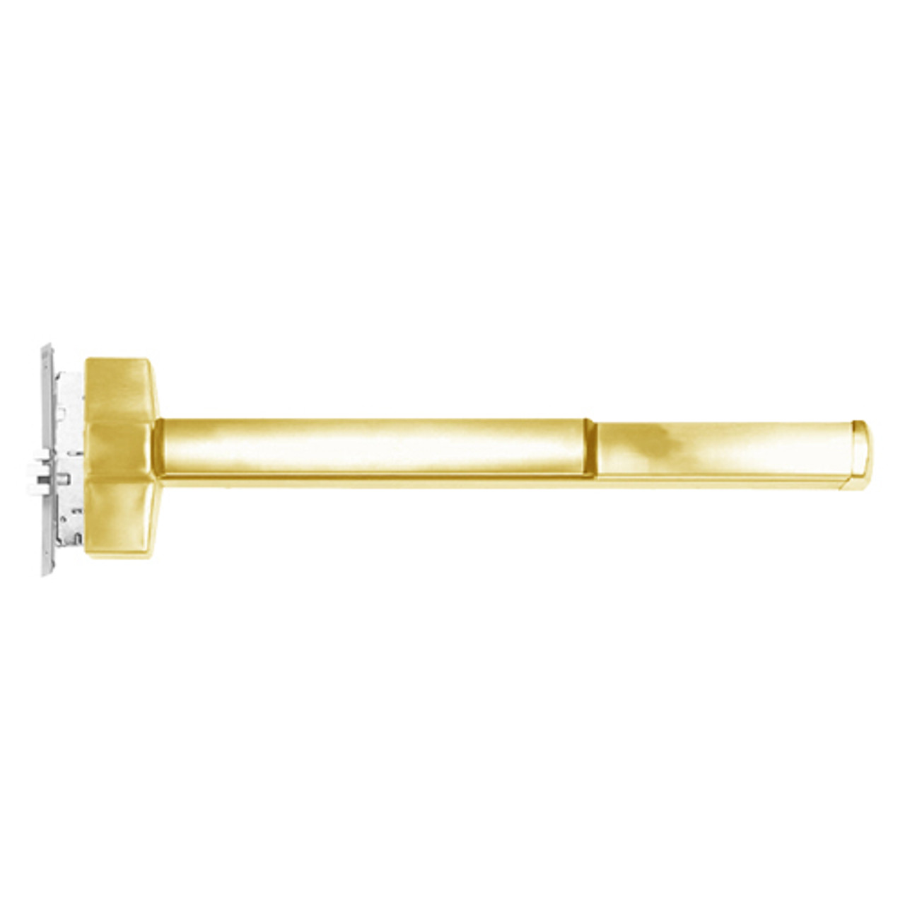 ED5600AL-605-LHR Corbin ED5600 Series Fire Rated Mortise Exit Device in Bright Brass Finish