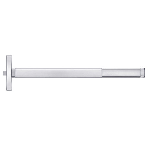 2408CD-625-36 PHI 2400 Series Non Fire Rated Apex Rim Exit Device Prepped for Key Controls Lever with Cylinder Dogging in Bright Chrome Finish