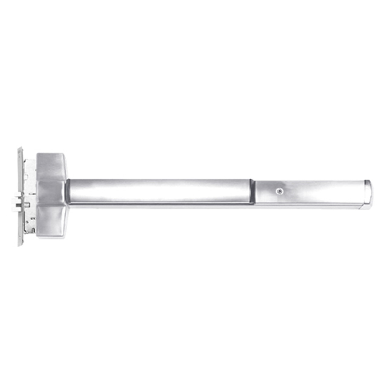 ED5657L-625-W048-LHR Corbin ED5600 Series Non Fire Rated Mortise Exit Device in Bright Chrome Finish