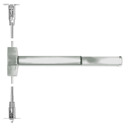ED5800A-619-MELR-M92 Corbin ED5800 Series Fire Rated Concealed Vertical Rod Device with Motor Latch Retraction and Touchbar Monitoring in Satin Nickel Finish