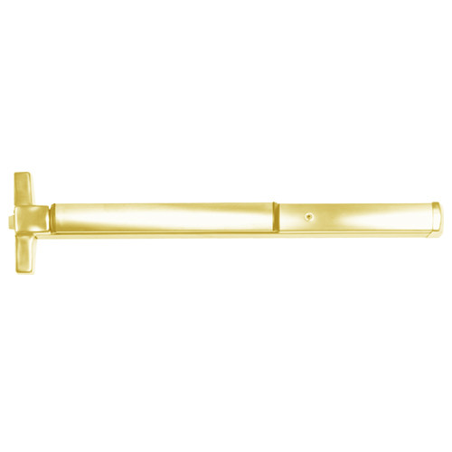 ED4200S-605-M52 Corbin ED4200 Series Non Fire Rated SecureBolt Rim Exit Device with Cylinder Dogging in Bright Brass Finish