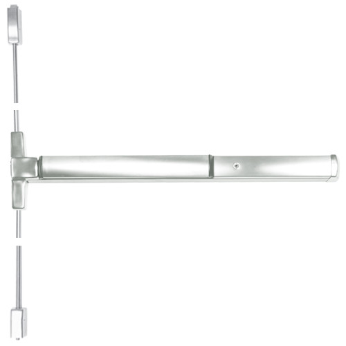 ED4400-618 Corbin ED4400 Series Non Fire Rated Surface Vertical Rod Exit Device in Bright Nickel Finish