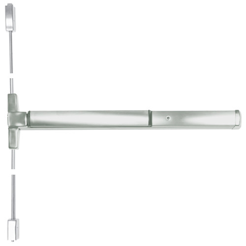 ED4400-619-W048 Corbin ED4400 Series Non Fire Rated Surface Vertical Rod Exit Device in Satin Nickel Finish