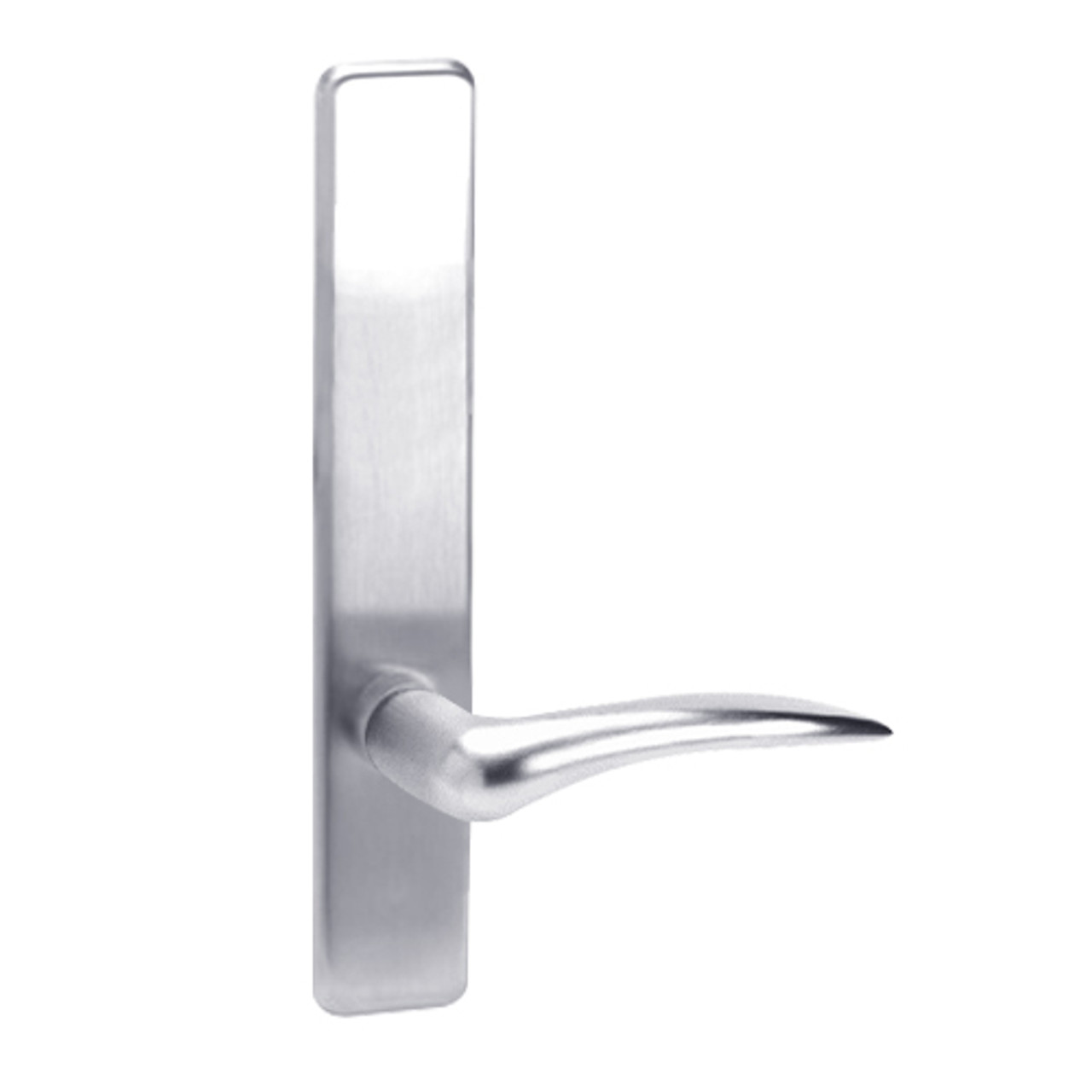 D810-625-LHR Corbin ED4000 Series Exit Device Trim with Passage Dirke Lever in Bright Chrome Finish