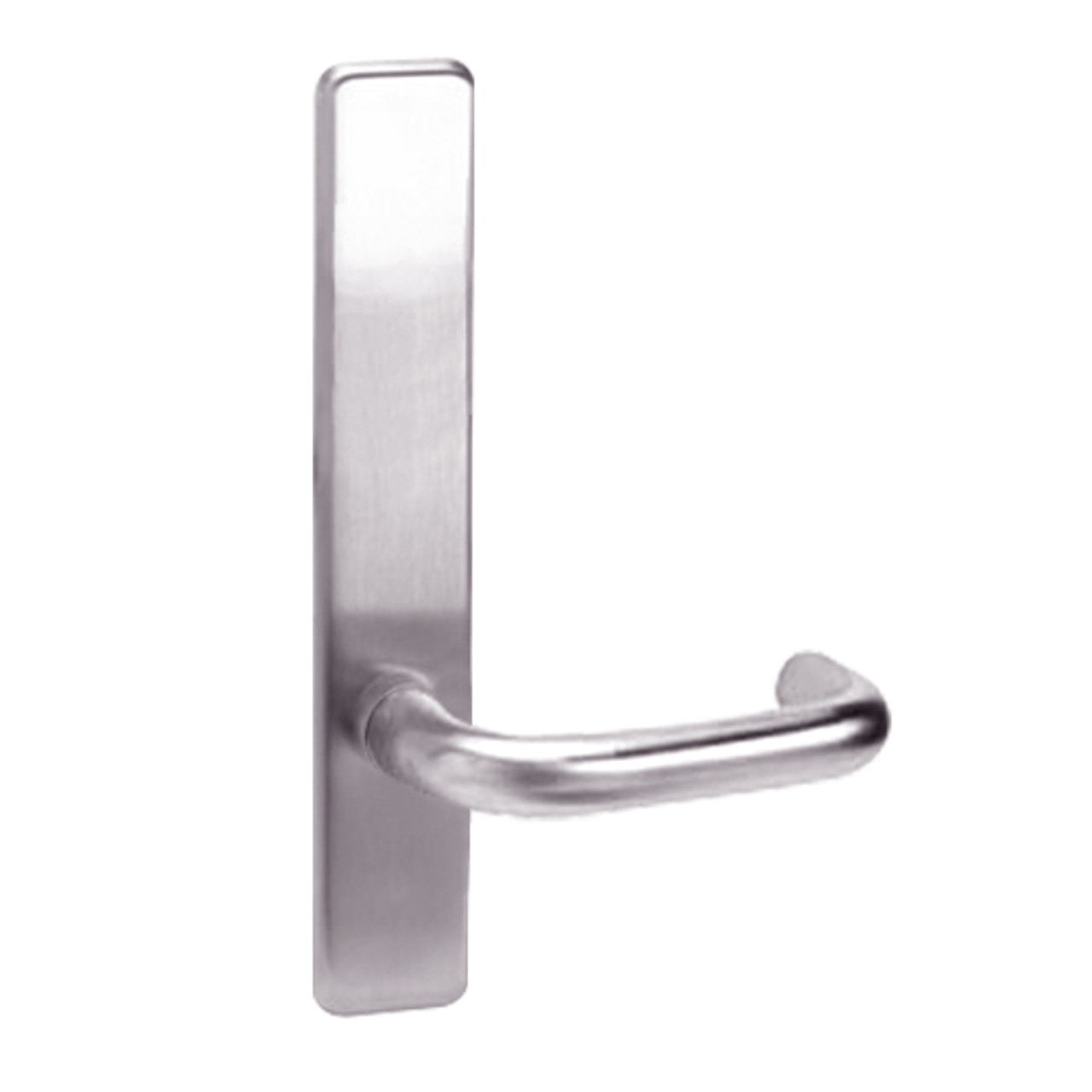 L810-629-RHR Corbin ED4000 Series Exit Device Trim with Passage Lustra Lever in Bright Stainless Steel Finish