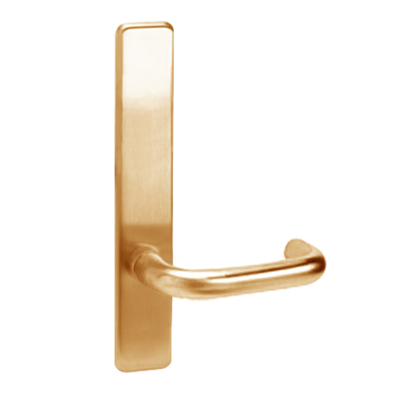 L850-611-LHR Corbin ED4000 Series Exit Device Trim with Dummy Lustra Lever in Bright Bronze Finish