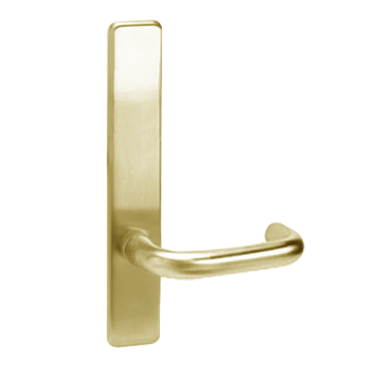 L855-606-LHR Corbin ED4000 Series Exit Device Trim with Classroom Lustra Lever in Satin Brass Finish