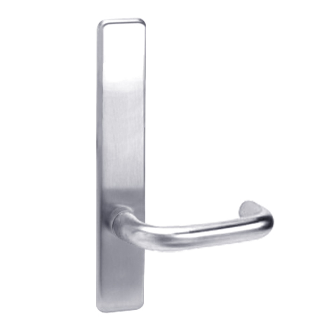 L859-625-LHR Corbin ED4000 Series Exit Device Trim with Storeroom Lustra Lever in Bright Chrome Finish