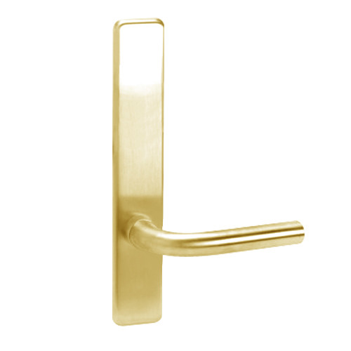 R810-605-RHR Corbin ED4000 Series Exit Device Trim with Passage Regis Lever in Bright Brass Finish