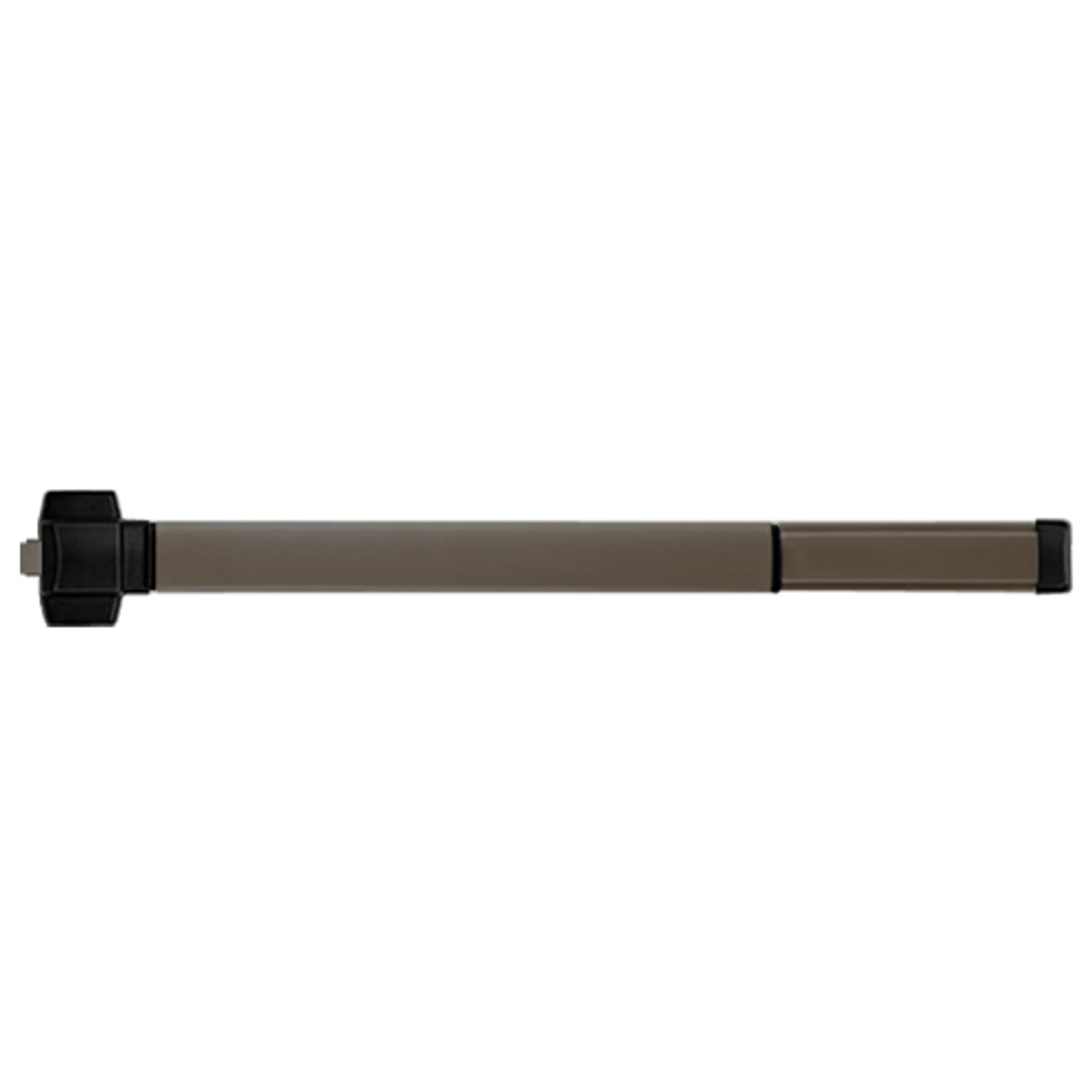 TS5102-695-48 PHI 5000 Series Non Fire Rated Reliant Rim Exit Device Prepped for Dummy Trim with Touchbar Monitoring Switch in Dark Bronze Powder Coat Finish