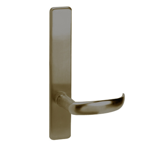 PR810-613-RHR Corbin ED4000 Series Exit Device Trim with Passage Princeton Lever in Oil Rubbed Bronze Finish