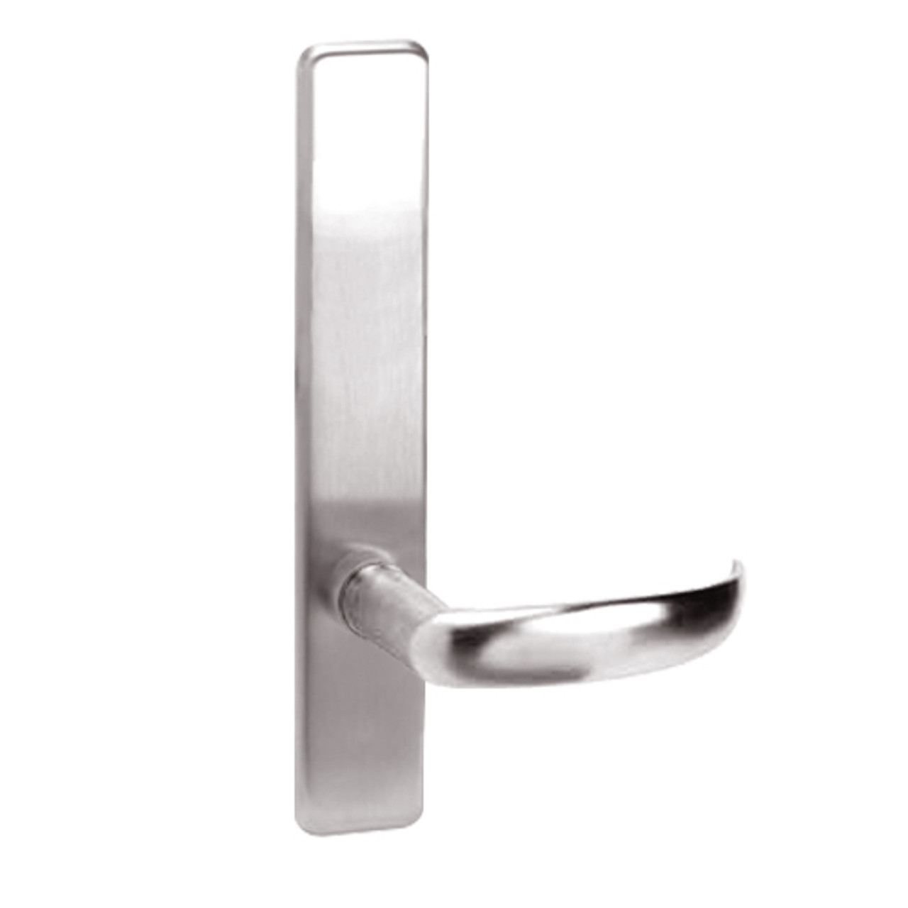 PR850-629-RHR Corbin ED4000 Series Exit Device Trim with Dummy Princeton Lever in Bright Stainless Steel Finish