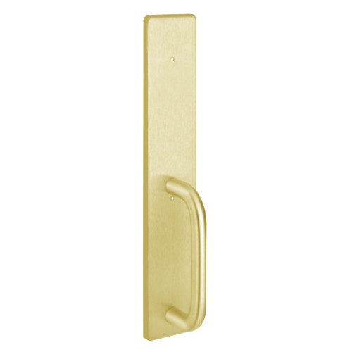 1702C-605 PHI Dummy Trim with C Design Pull for Exit Only Apex and Olympian Series Exit Device in Bright Brass Finish