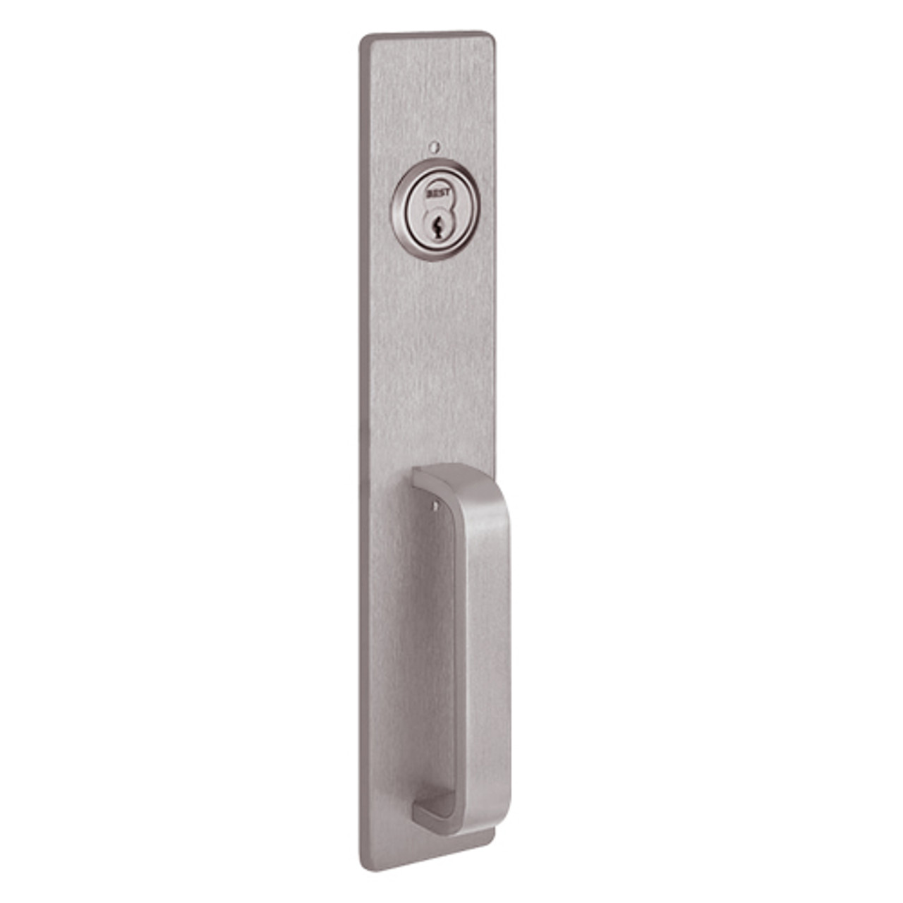 R1703A-630 PHI Key Retracts Latchbolt Retrofit Trim with A Design Pull for Apex and Olympian Series Exit Device in Satin Stainless Steel Finish