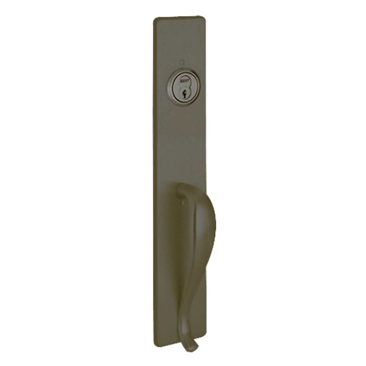R1703B-613 PHI Key Retracts Latchbolt Retrofit Trim with B Design Pull for Apex and Olympian Series Exit Device in Oil Rubbed Bronze Finish