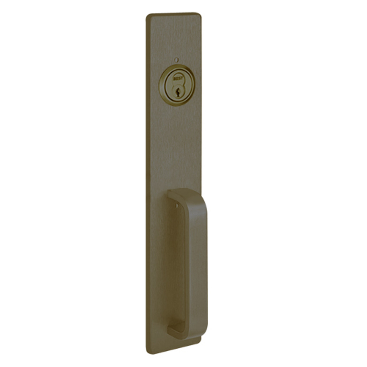 C1703A-613 PHI Key Retracts Latchbolt with A Design Pull for Apex Concealed Vertical Rod Device in Oil Rubbed Bronze Finish