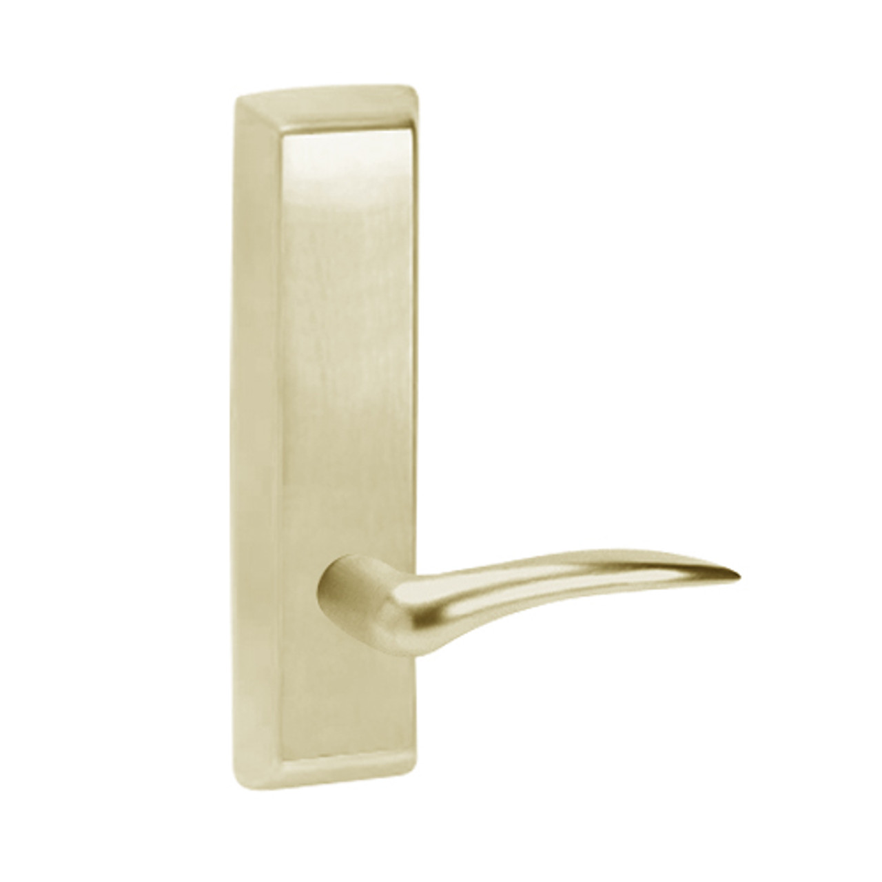 D957-606-RHR Corbin ED5000 Series Exit Device Trim with Nightlatch Dirke Lever in Satin Brass Finish D957-606-RHR Corbin ED5000 Series Exit Device Trim with Nightlatch Dirke Lever in Satin Brass Finish