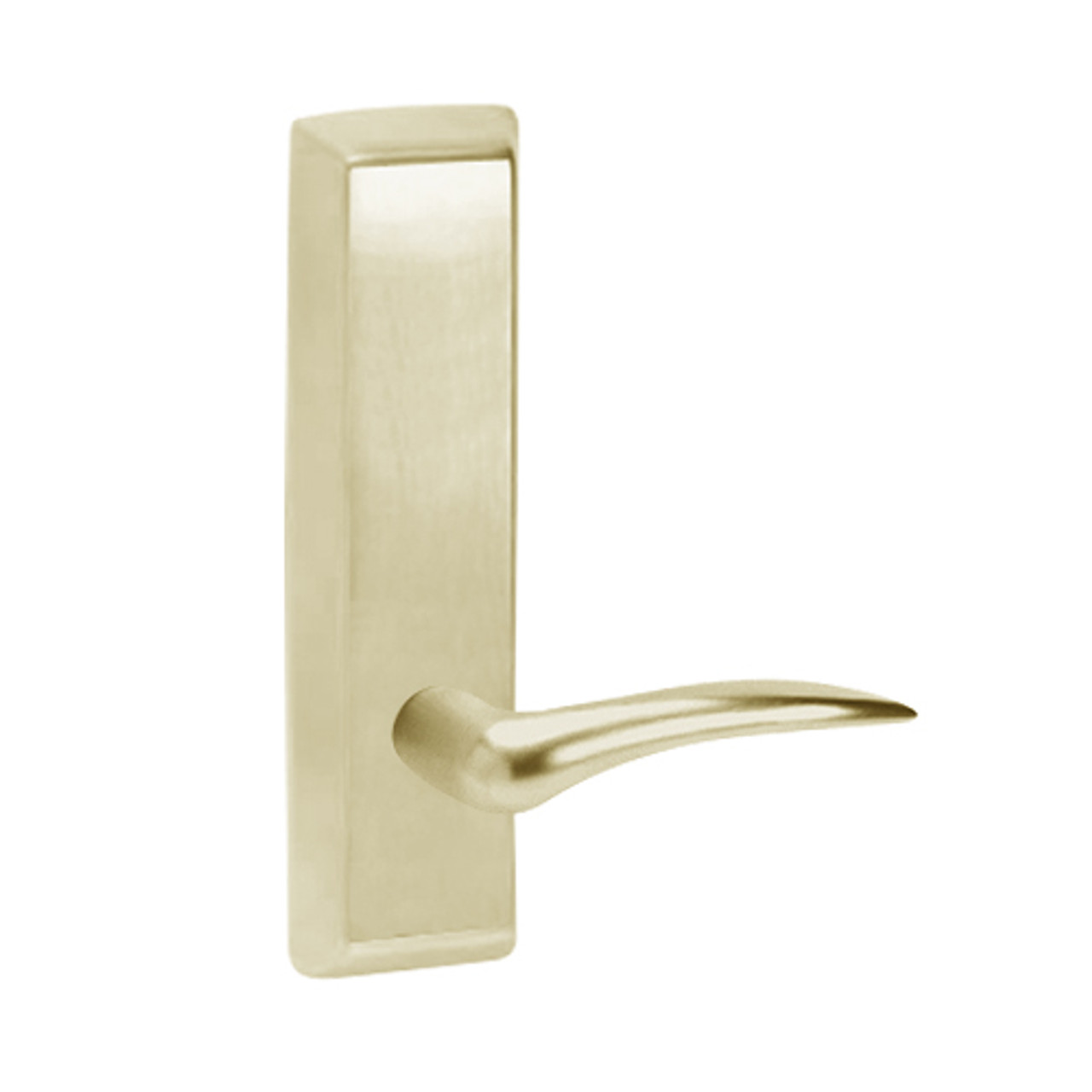 D959-606-LHR Corbin ED5000 Series Exit Device Trim with Storeroom Dirke Lever in Satin Brass Finish