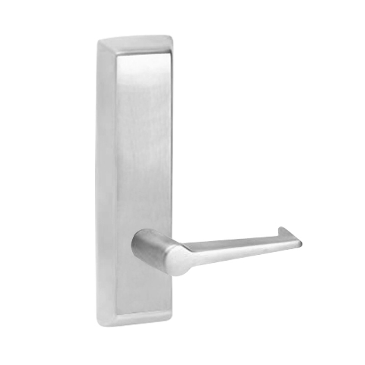 E955-625-RHR Corbin ED5000 Series Exit Device Trim with Classroom Essex Lever in Bright Chrome Finish