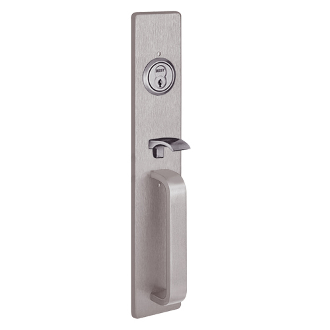 R1705A-630 PHI Key Controls Thumb Piece Retrofit Trim with A Design Pull for Apex and Olympian Series Exit Device in Satin Stainless Steel Finish