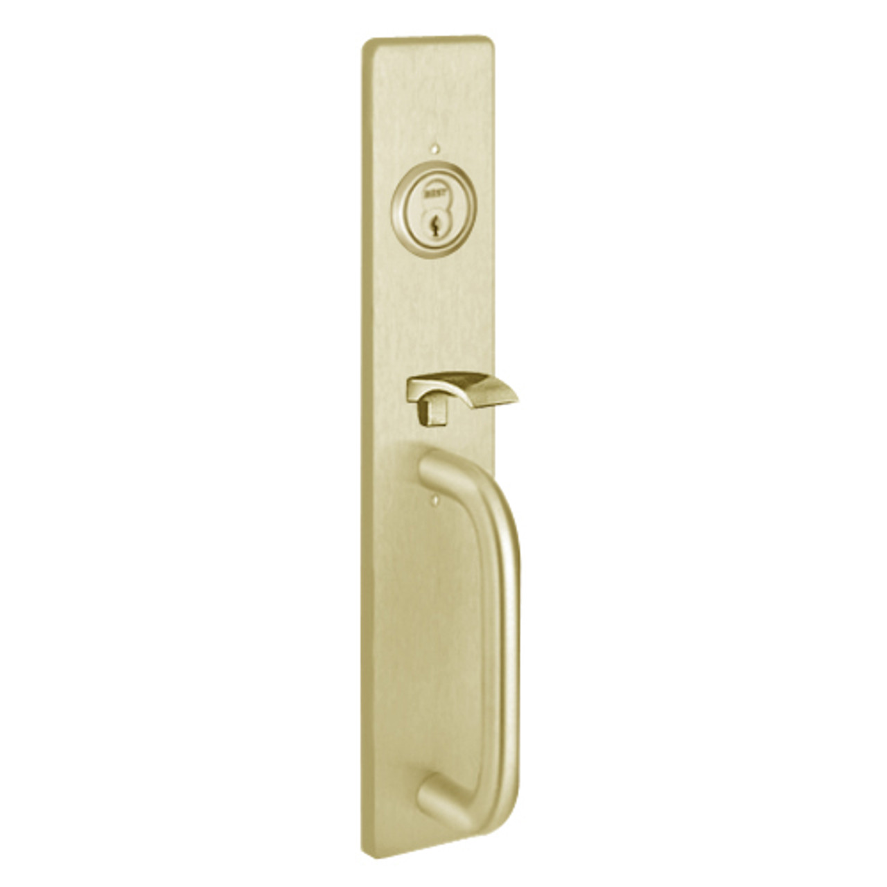 R1705C-606 PHI Key Controls Thumb Piece Retrofit Trim with C Design Pull for Apex and Olympian Series Exit Device in Satin Brass Finish