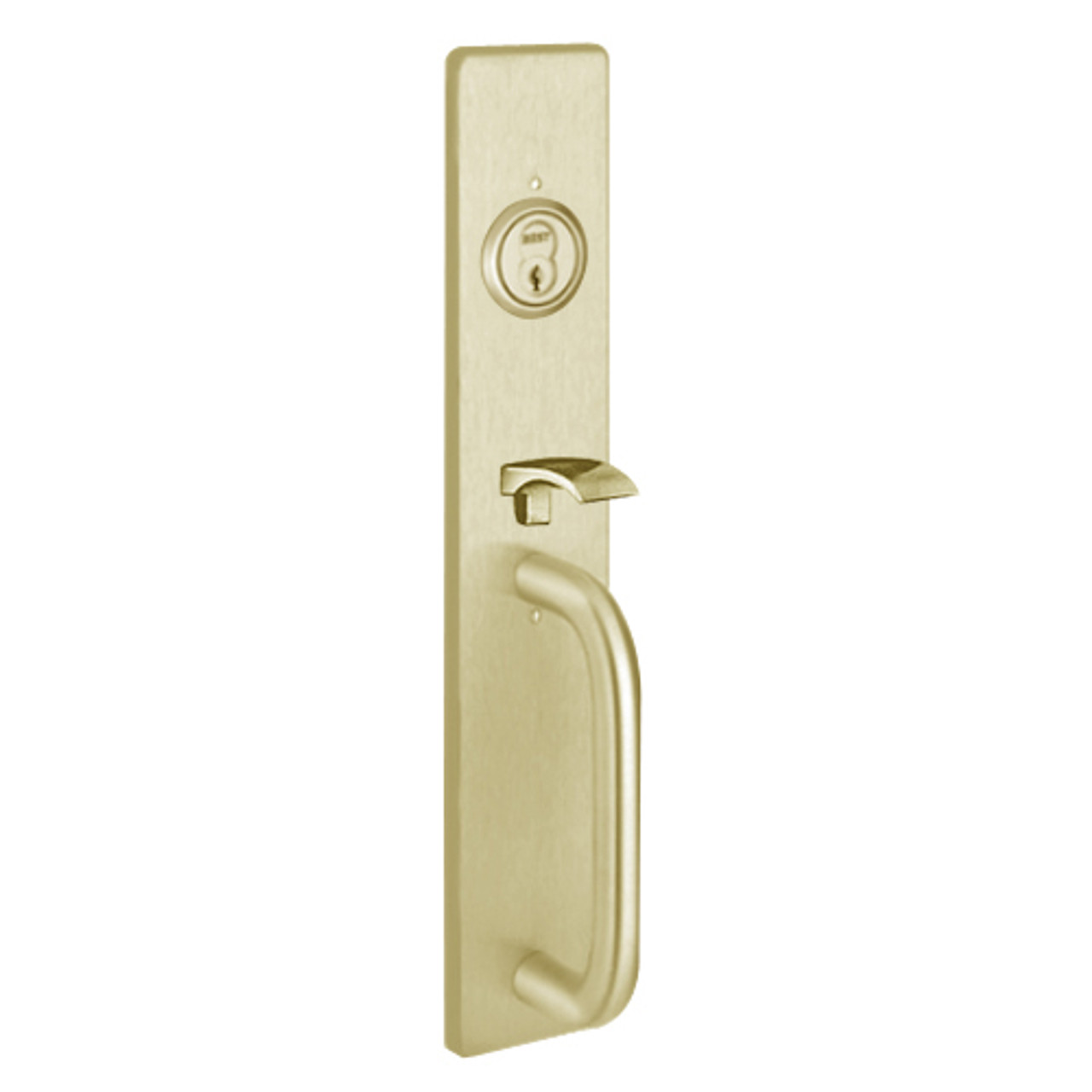 R1715C-606 PHI Thumb Piece Always Active Retrofit Trim with C Design Pull for Apex and Olympian Series Exit Device in Satin Brass Finish