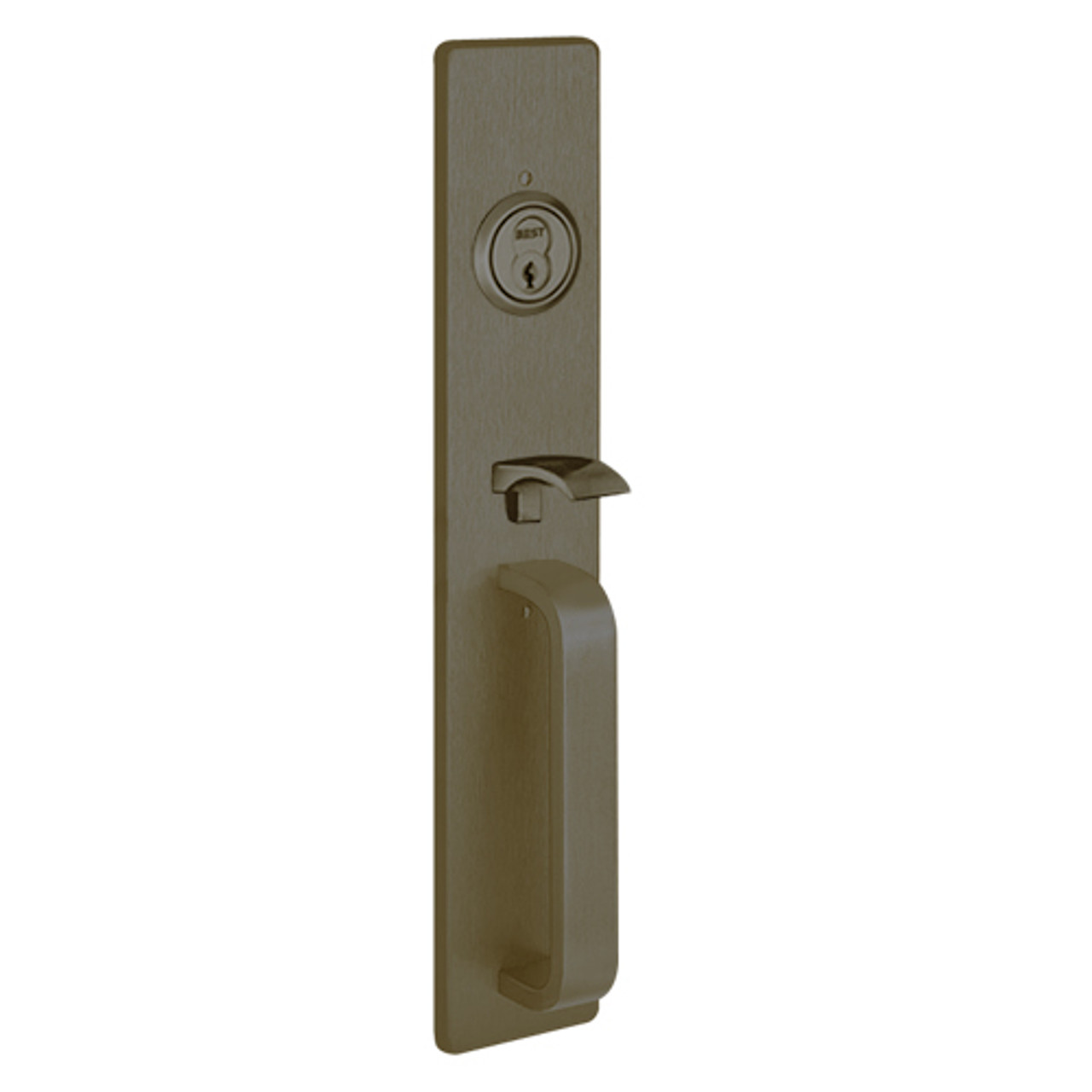 C1705A-613 PHI Key Controls Thumb Piece Trim with A Design Pull for Concealed Vertical Rod Device in Oil Rubbed Bronze Finish