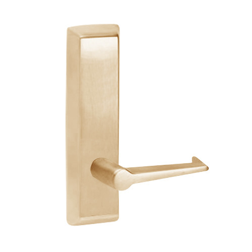 E957-611-RHR Corbin ED5000 Series Exit Device Trim with Nightlatch Essex Lever in Bright Bronze Finish