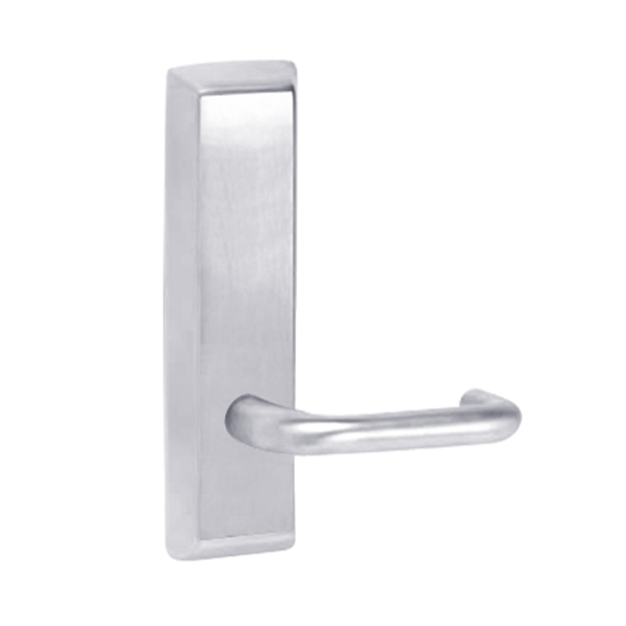 L950-625-RHR Corbin ED5000 Series Exit Device Trim with Dummy Lustra Lever in Bright Chrome Finish