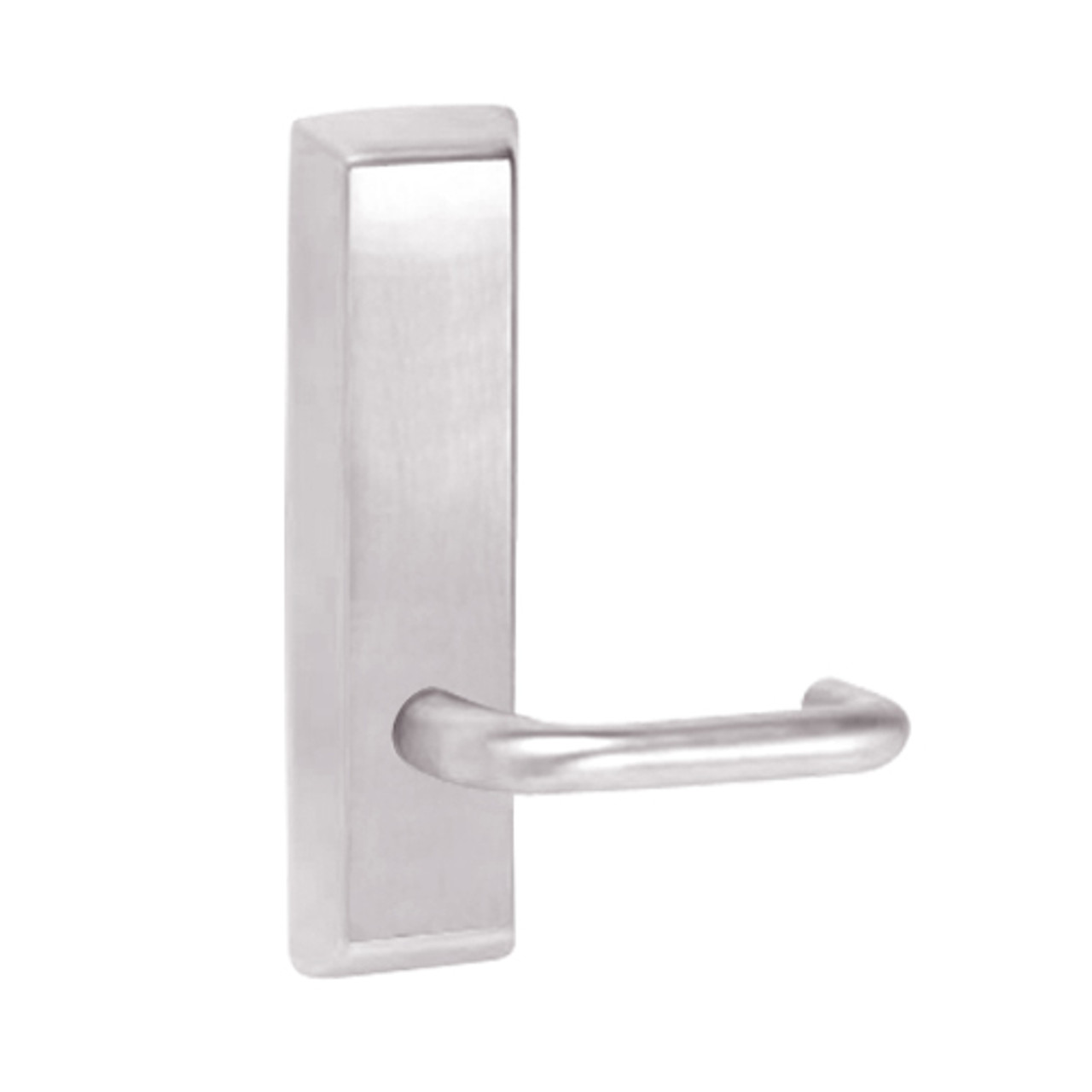 L950-629-RHR Corbin ED5000 Series Exit Device Trim with Dummy Lustra Lever in Bright Stainless Steel Finish