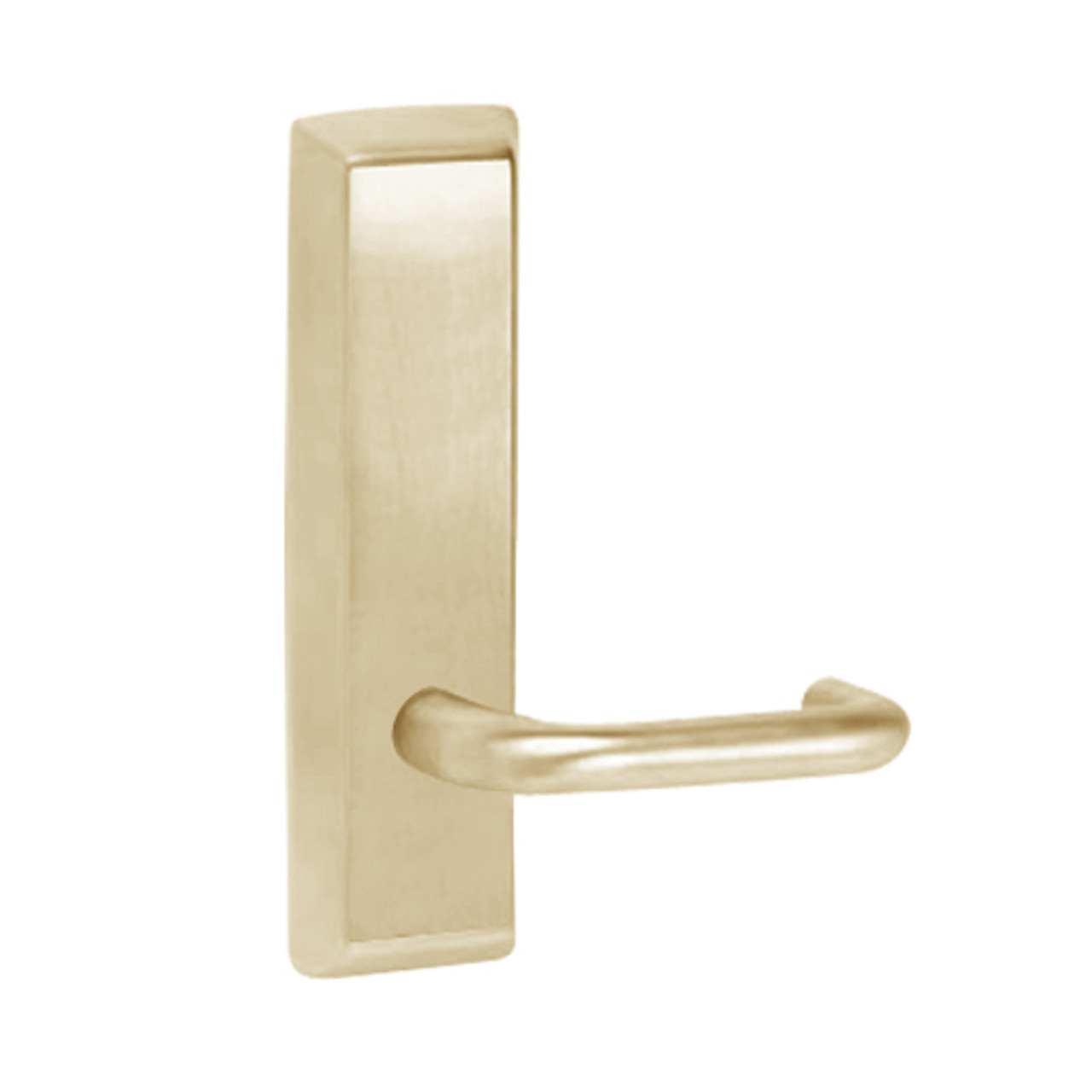 L955-606-LHR Corbin ED5000 Series Exit Device Trim with Classroom Lustra Lever in Satin Brass Finish