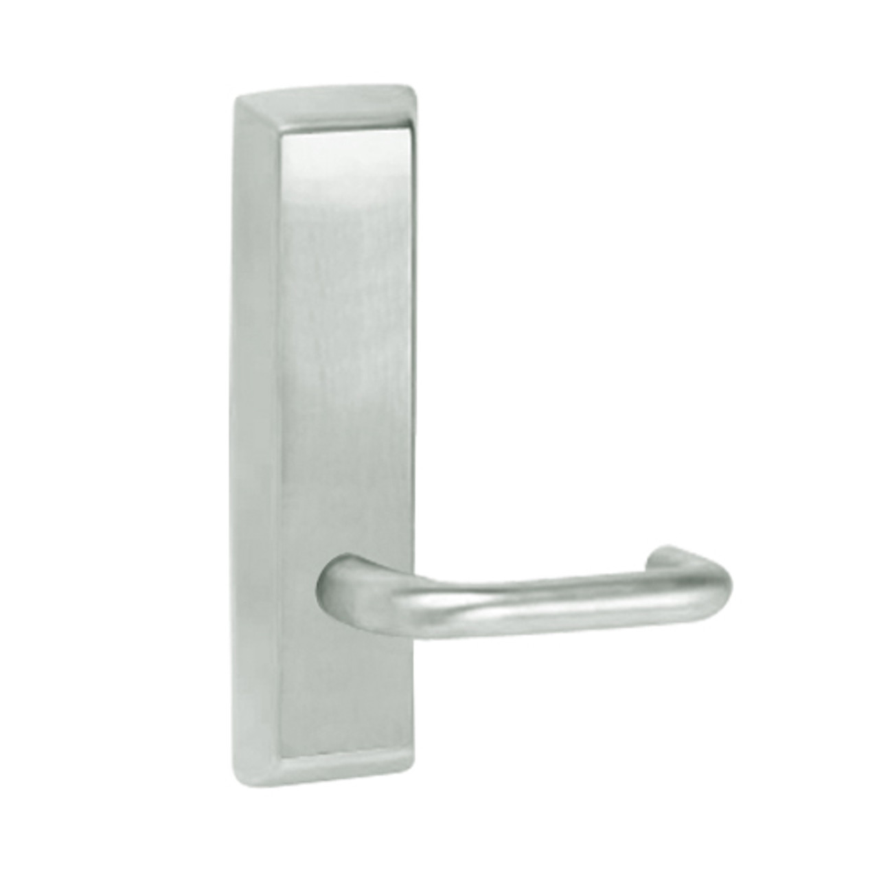 L955-618-RHR Corbin ED5000 Series Exit Device Trim with Classroom Lustra Lever in Bright Nickel Finish