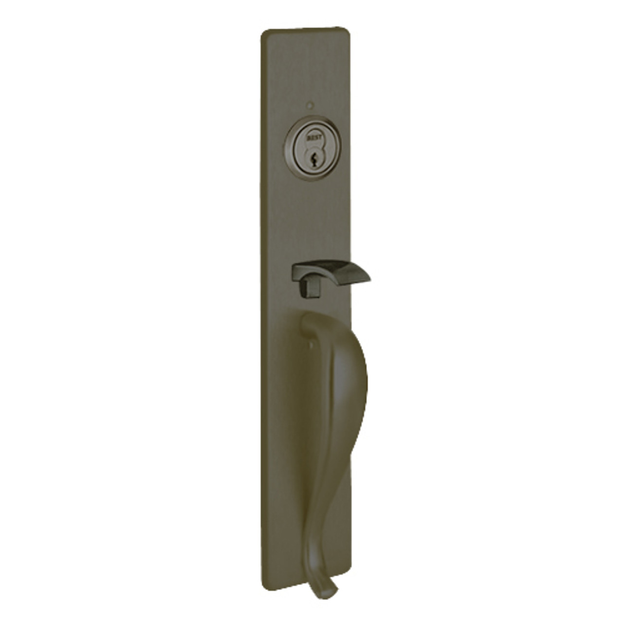 Y1705B-613 PHI Key Controls Thumb Piece Trim with B Design Pull for Olympian Series Device in Oil Rubbed Bronze Finish
