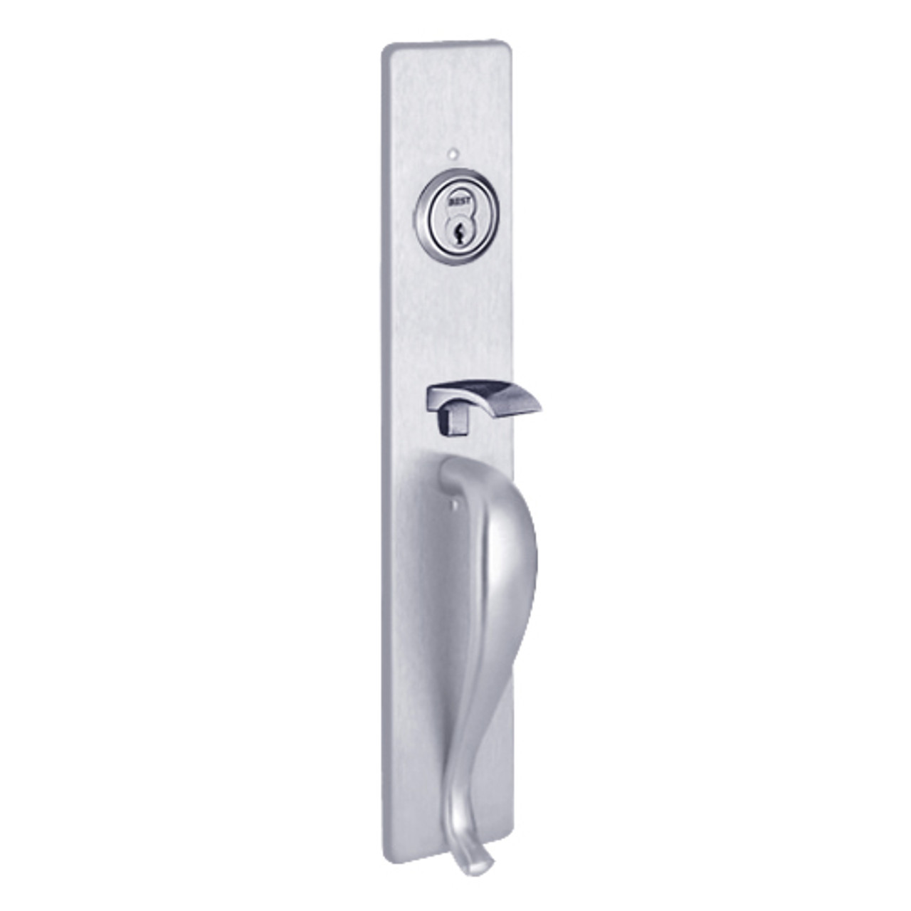 Y1705B-625 PHI Key Controls Thumb Piece Trim with B Design Pull for Olympian Series Device in Bright Chrome Finish