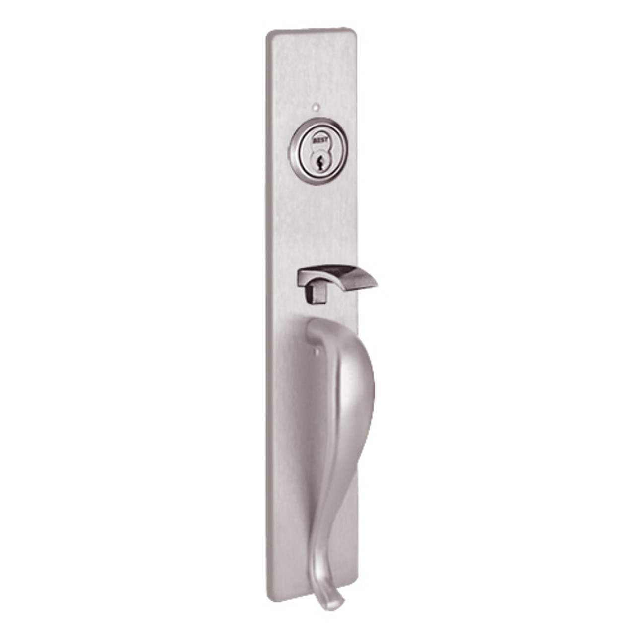 Y1705B-630 PHI Key Controls Thumb Piece Trim with B Design Pull for Olympian Series Device in Satin Stainless Steel Finish