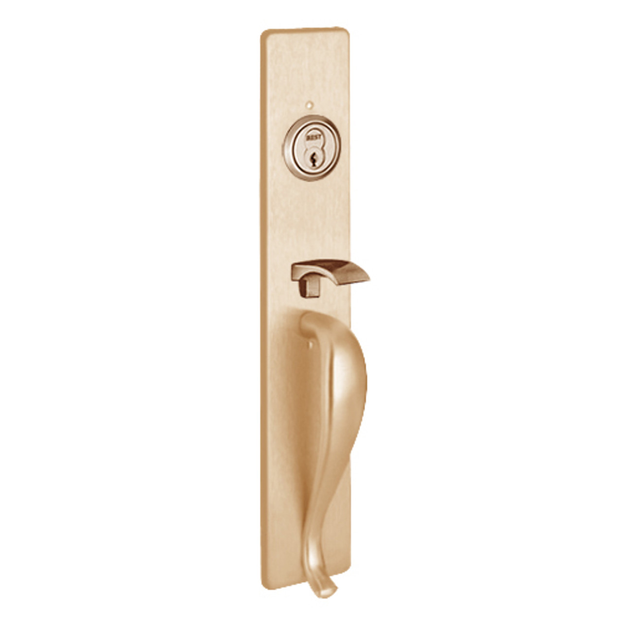 M1705B-612 PHI Key Controls Thumb Piece Trim with B Design Pull for Apex and Olympian Series Exit Device in Satin Bronze Finish