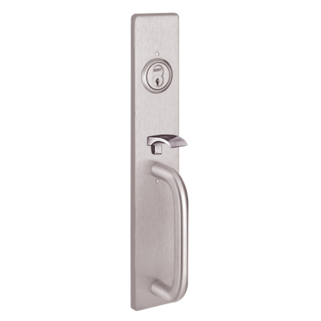 M1705C-630 PHI Key Controls Thumb Piece Trim with C Design Pull for Apex and Olympian Series Exit Device in Satin Stainless Steel Finish