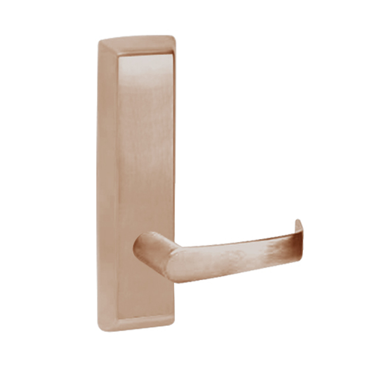 N910-612-LHR Corbin ED5000 Series Exit Device Trim with Passage Newport Lever in Satin Bronze Finish
