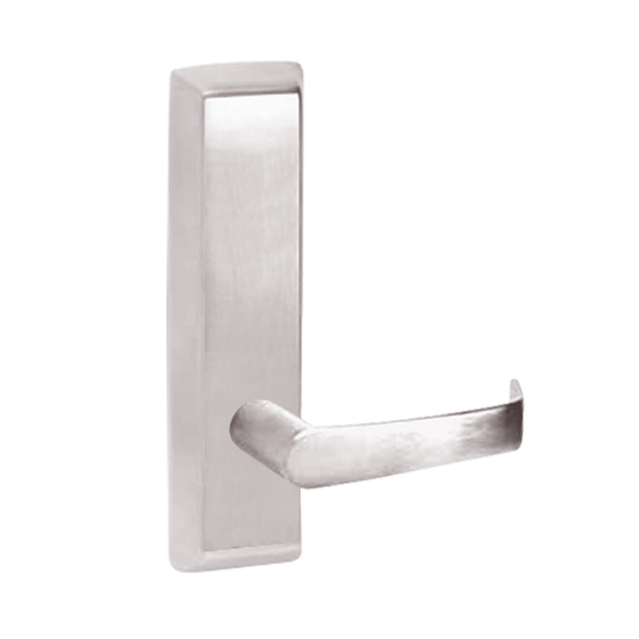 N910-629-LHR Corbin ED5000 Series Exit Device Trim with Passage Newport Lever in Bright Stainless Steel Finish