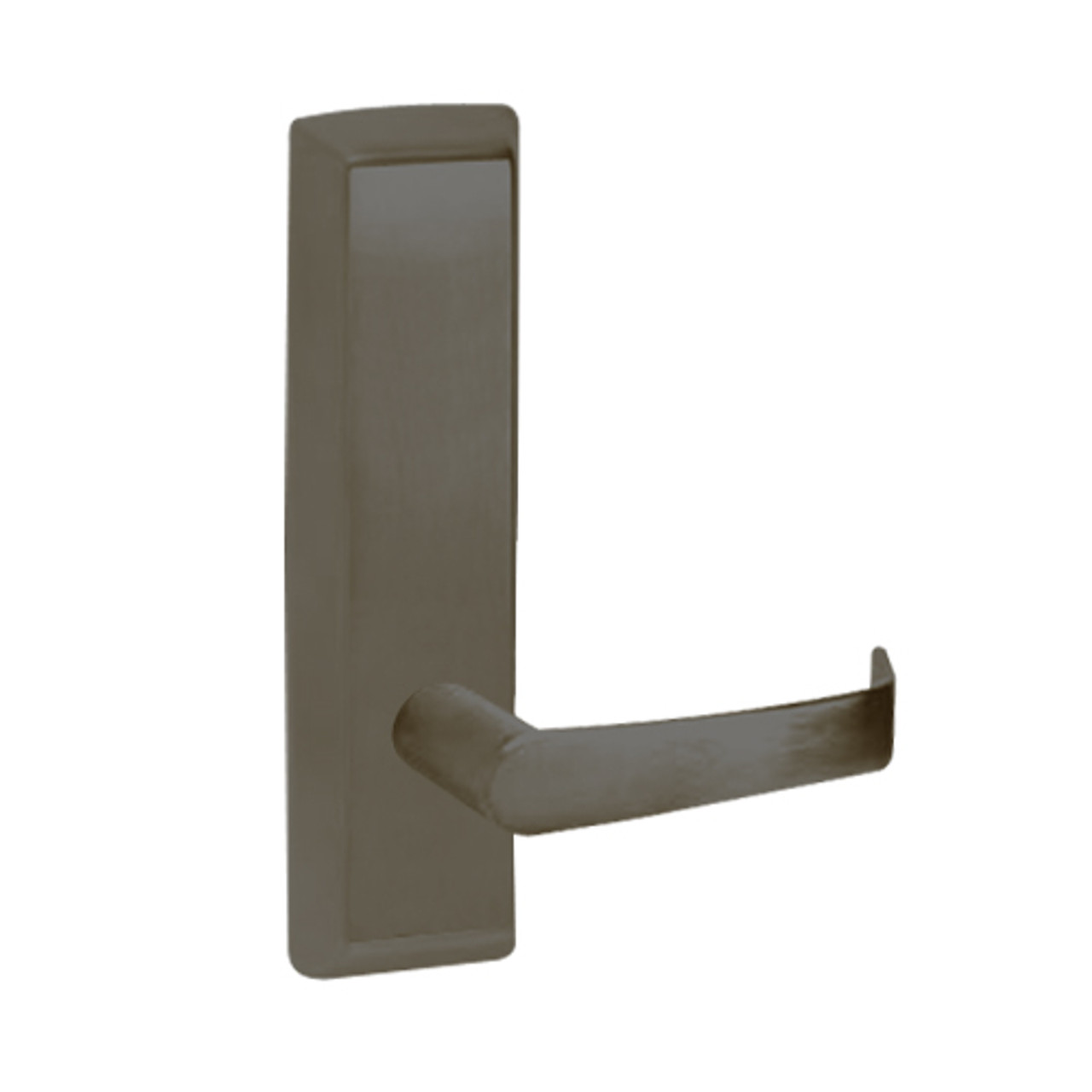 N910-613-RHR Corbin ED5000 Series Exit Device Trim with Passage Newport Lever in Oil Rubbed Bronze Finish