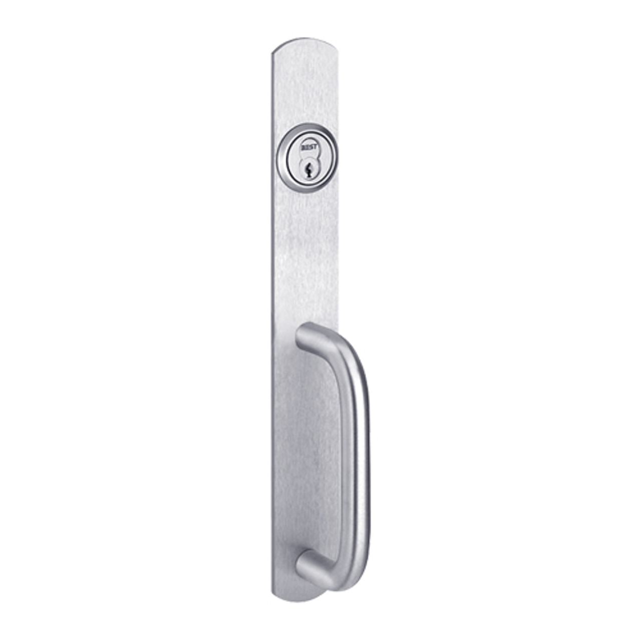 2005C-625 PHI Key Controls Thumb Piece Trim with C Design Pull for Apex Narrow Stile Device in Bright Chrome Finish